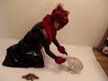 Shinya playing with Miuy-chan.