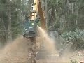 Brown Brontosaurus Mower Working in Florida