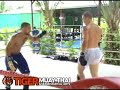 Muay Thai sparring with Alan Belcher at Tiger Muay Thai