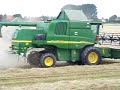 john deere 9660 wts harvesting grass seeds - wilhelminapolder - the netherlands - july 2007 - movie by www.farmersbase.com