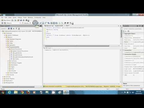 Curso Tutorial de C# en Español Capitulo 08 SQL Server management Studio Store Procedure Parameters