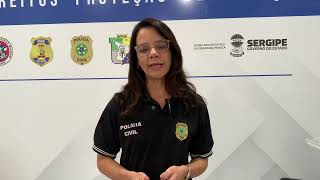 Delegada fala sobre os dois feminicídios ocorridos em Sergipe neste fim de semana