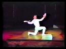 This is NOT me. I couldn't find this one on youtube - that is why I'm posting it. Credits go to www.jugglingdb.com and the circus artist which might be Manueal Varez. I'm not sure of the year either.