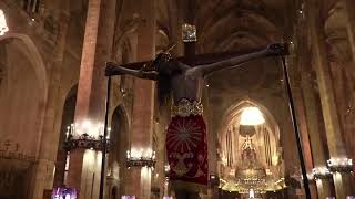 Processó del Sant Crist de la Sang. Arribada a la Seu Processó del Sant Crist de la Sang. Arribada a la Seu