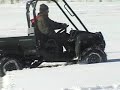 Gator XUV 620 I  Tesing in deep spring snow.