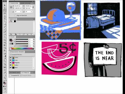 how to turn illustrator file black and white