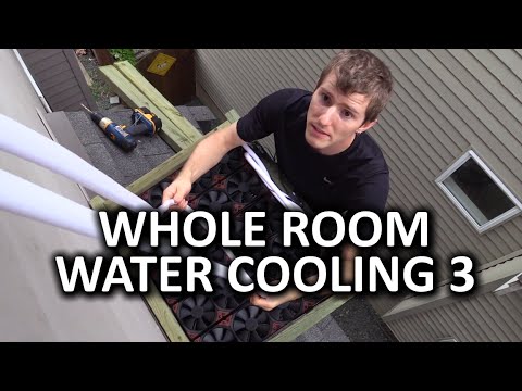 Whole Room Water Cooling Project Day 3 - Radiator Mounting and Panic...