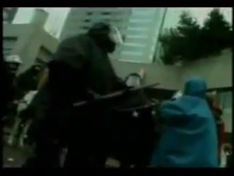 Riot police in Seattle, WTO 1999