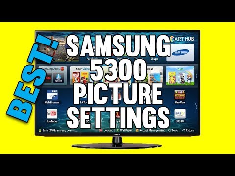 how to set tv picture settings samsung