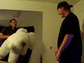 Three Guys Playing With A Giant Stuffed Teddybear Three Guys Playing With A Giant Stuffed Teddybear