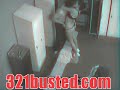 Young, athletic college hotty slowly strips for co worker