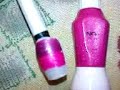 Purple nail art