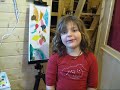 Kid Art Project  How to Paint on Canvas with Maya