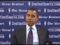 Sen. Barack Obama on his even temper from SentinelSource.com Sen. Barack Obama on his even temper from SentinelSource.com
