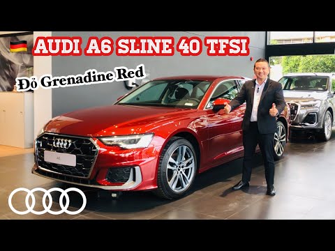 AUDI A6 SLINE 40 TFSI 2025 - Đỏ Grenadine/ nội thất Đen || 2.299 Tr - 0902105599