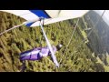 Four hang glider flights from different angles