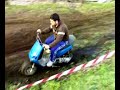 Scootercross con lo zip spiderman