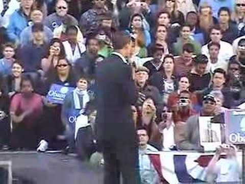 Senator Barack Obama In Oakland, ...
