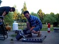DIY Foundry: dross skimming and pouring in flip flops DIY Foundry: dross skimming and pouring in flip flops
