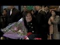susan arriving in tokyo japan - december 28th 2009. susan later perfomed her version of i dreamed a dream on japanese television.