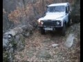 Land Rover Defender en trialera