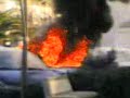 macchina esplode a villafranca tirrena