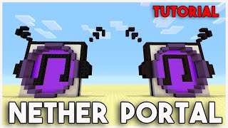 How To Build Awesome NETHER PORTAL | Custom Nether Portal Tutorial [ How To Make ] 3D Pixel Art