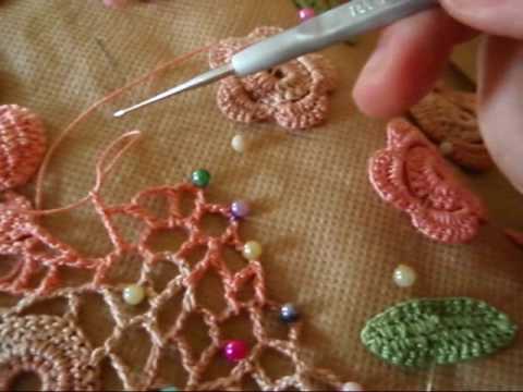 Ирландское кружево вязание края