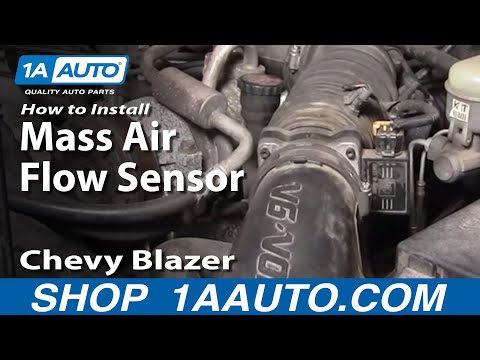 How To Install Replace Mass Air Flow Sensor Meter S10 Blazer Pickup Jimmy 4.3L 96-05 1AAuto.com