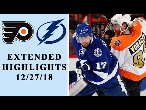 Video: Philadelphia Flyers vs. Tampa Bay Lightning | EXTENDED HIGHLIGHTS | 12/27/18 | NHL on NBC