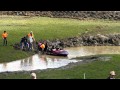 Mizta Banks Shane Brennan Crashed on bank, V8 Jet Boat Sprints Cabarita 28th August 2011
