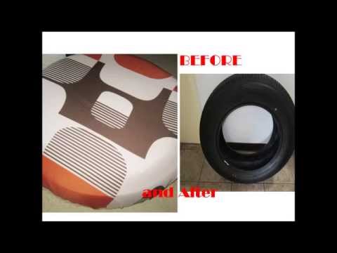 how to recover ottoman no sew