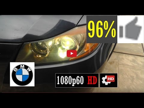 How to replace low beam xenon HID bulbs 2006 BMW 330i