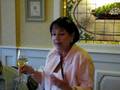 Cathy toasts the Club