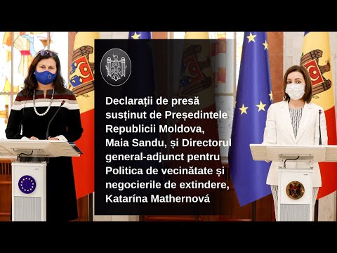 Declarația Președintelui Republicii Moldova, Maia Sandu, după întrevederea cu delegația Comisiei Europene sosită la Chișinău pentru prezentarea Planului de redresare economică oferit de Uniunea Europeană