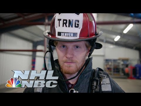 Video: Avalanche's Gabriel Landeskog visits Denver's fire training facility I NHL I NBC Sports