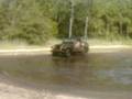 Crawford's Jeep in the sloppy hole