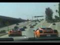 Lamborghini and exotics on LA Freeways!!!