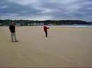 Eddie s'essaye au powerkite à Hendaye
