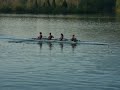 the virginia tech crew rowed a mixed four down the 2k course at siras in oak ridge, tennessee on april 21st, dropping one flower in the water for each of the 32 victims that were lost on april 16, 2007.