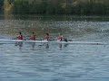 the virginia tech crew rowed a mixed four down the 2k course at siras in oak ridge, tennessee on april 21st, dropping one flower in the water for each of the 32 victims that were lost on april 16, 2007.