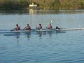 the virginia tech crew rowed a mixed four down the 2k course at siras in oak ridge, tennessee on april 21st, dropping one flower in the water for each of the 32 victims that were lost on april 16, 2007.