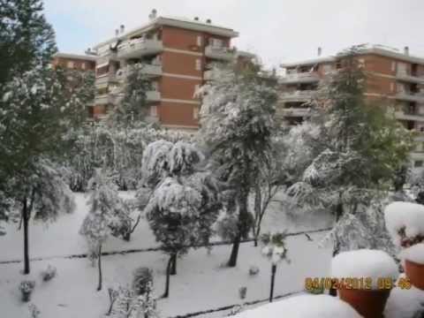 Impresionante nevada en Roma 0 Impresionante nevada en Roma
