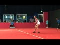 Mandy Minella vs. Zuzana Kucova return game @ Porsche Tennis Grand Prix 2011
