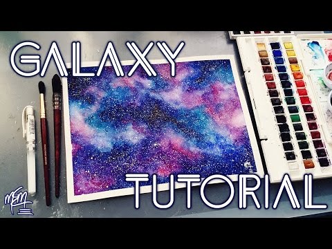 video-linktoworks-How To Paint A Watercolour Galaxy | Tutorial - YouTube