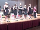 the spotlighters vocal jazz ensemble and the new jazz ensemble perform hit the road, jack by ray charles, arranged by chuck israels. jessica israels & joren cain, directors. the spotlighters are (l to r): alicia deloach, lauren futch, brittany godwin, allison riddles, tammara housel, michael hamilton, and justin cornelius. performed on oct. 28, 2008 on the spotlighters/new jazz ensemble concert at valdosta state university in valdosta, georgia.
