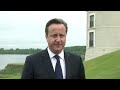 prime minister david cameron speaks ahead of the g8 summit taking place in northern ireland on 17 and 18 june 2013. he will meet with leaders from the usa, r...