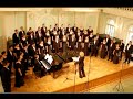 the montclair state university chamber choir, the university singers performing eric whitacre's 
