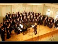 the montclair state university chamber choir, the university singers performing eric whitacre's 