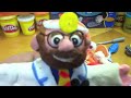 Play Doh Dentist Dr. Drill and Fill 2012 Play Doh Toy Review by Mike Mozart of TheToyChannel, ToyReviews and JeepersMedia on YouTube. The Playskool Play-Doh Dr. Drill N Fill Playset. A visit to the dentist has never been so much fun! Use the Play-Doh compound and your imagination, mold teeth, make braces and create a perfect smile for your patient! Does your patient have a cavity? Use the Battery Operated noise-making drill and then fill it up with Silver Play Doh! And, don't forget to brush! The Patients head comes with Play-Doh compound, electronic drill, tweezers, toothbrush, dentist tools and instructions.Create Teeth and create fun Play Doh Dental work. This Dentist Toy has a Commercial on TV. I was NOT PAID or Asked to review this Play Doh Toy. From Mike Mozart's Huge Toy and Game Collection. Scringy helps demonstrate the Play Doh dentist and a 